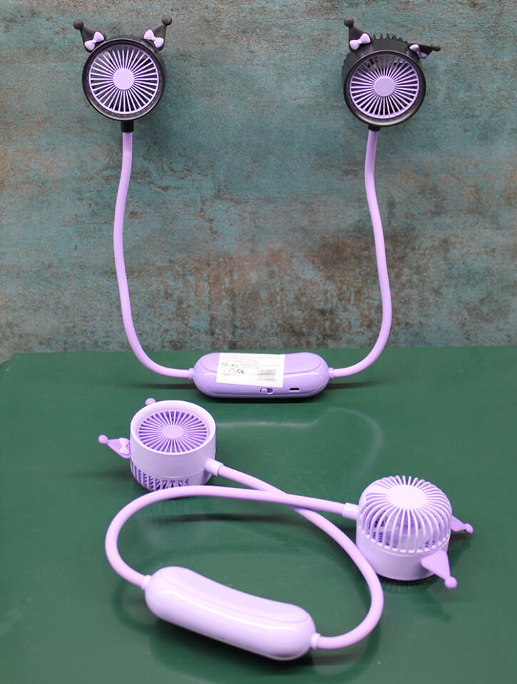 Kuromi Şarjlı Boyun Fanı Vantilatör 2 Kademeli Model 1