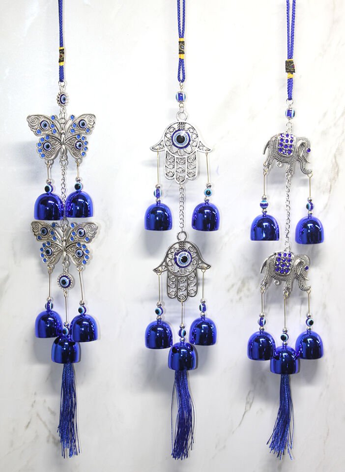 Metal Nazar Boncuğu Çan Model 12