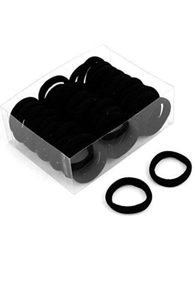 10’lu Kadın Siyah Saç Lastik Toka Seti