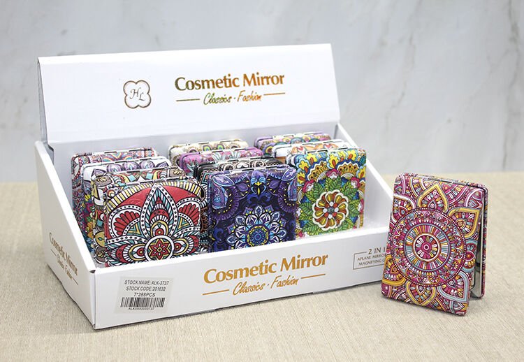 Taşlı El Aynası Dikdörtgen Kalın Model 1