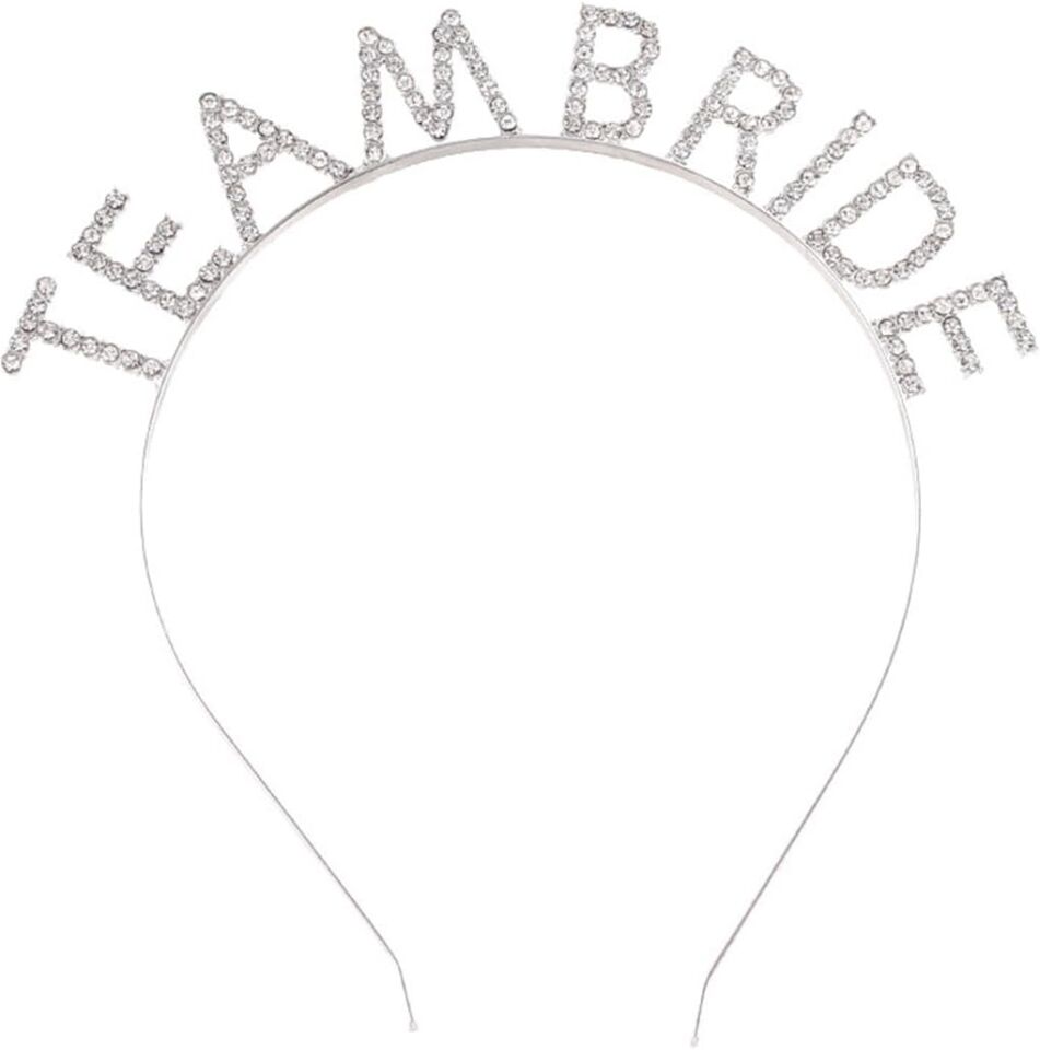 Gümüş Kaplama Kristal Taşlı Team Bride Taç