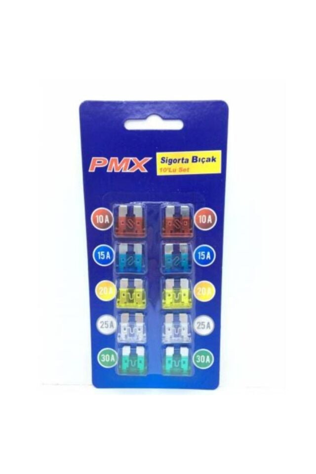 Üniversal 10 Lu Araç Büyük Tip Bıçak Sigorta Seti