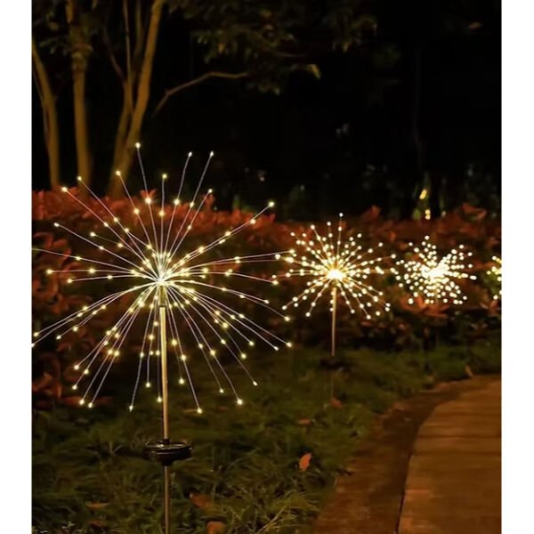 Solar Havai Fişek Dekor LED