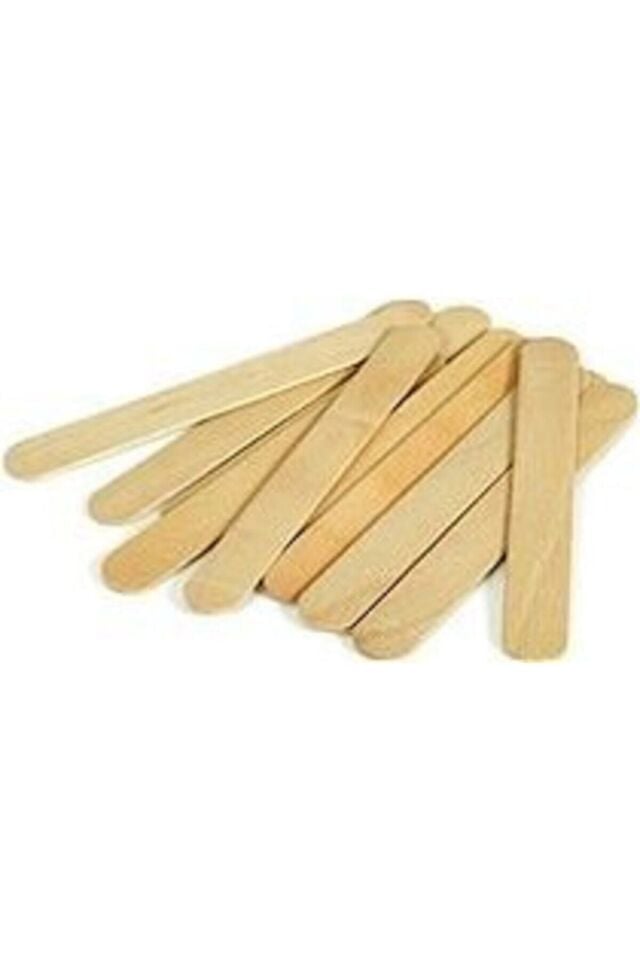 10lu Ahşap Spatula Çubuk Tahta Dil Ağda