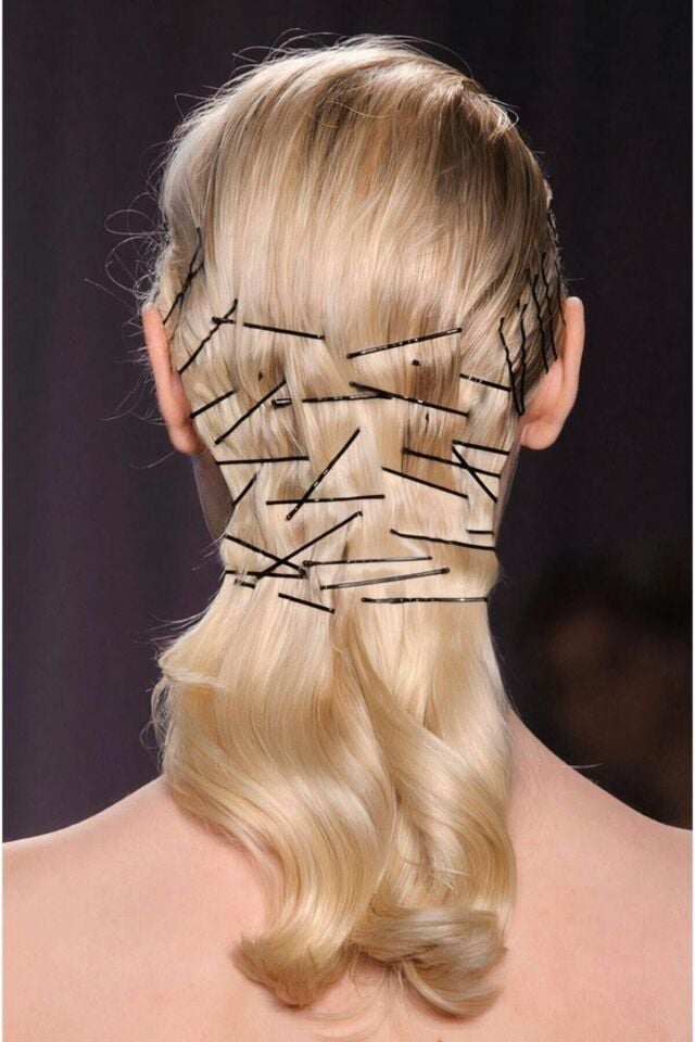 Siyah Renk 12'li Tel Toka Saç Tokası