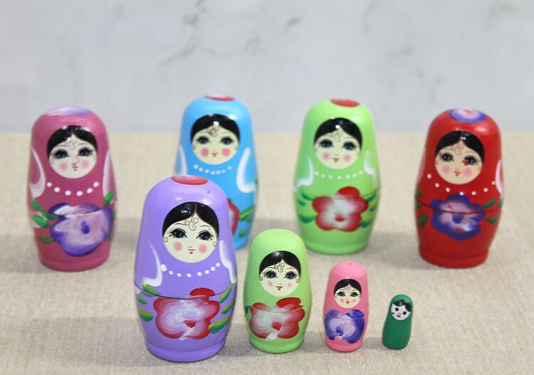 4'lü Ahşap Matruşka