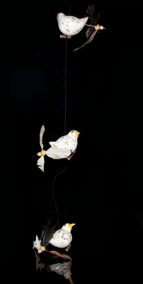 Ahşap Hayvan Figürlü Rüzgar Çanı Model 1