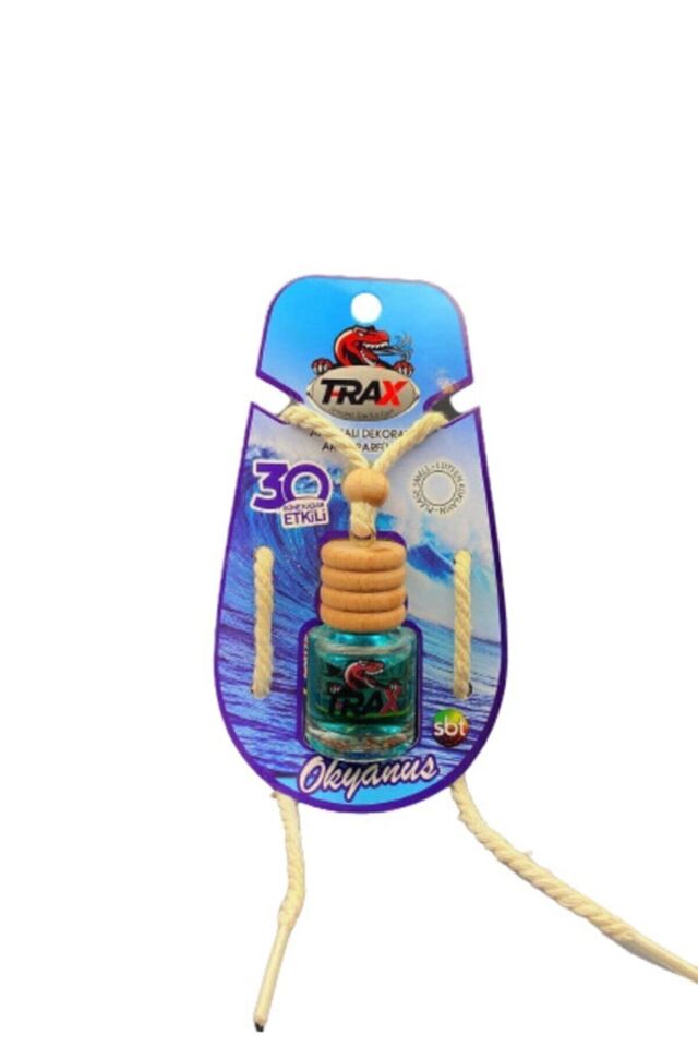 Oto Araç Ayna Asma Şişe Cam Koku Okyanus Aromalı Oto Parfümü 8ml