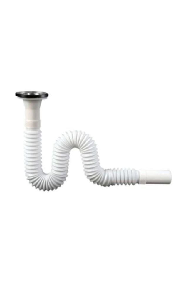 Körüklü Lavabo Sifonu Lavabo Gider Borusu 80 Cm Hortum