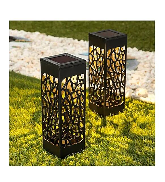 Dekoratif Solar Güneş Enerjili Bahçe Aydınlatması Yürüyüş Yolu Seti (6 Adet)