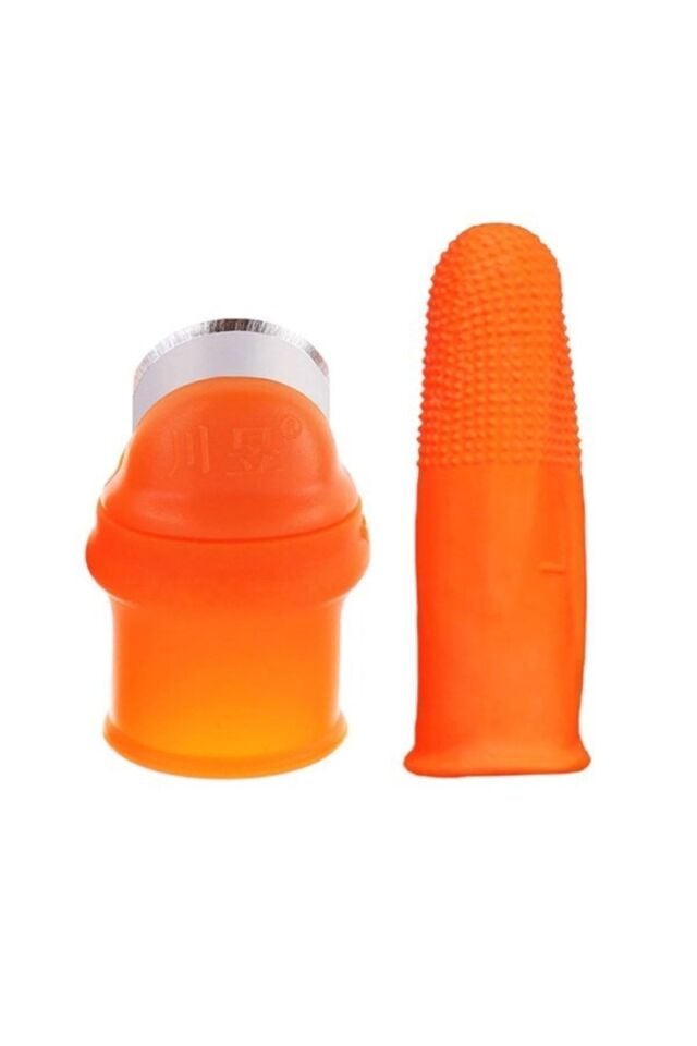 Meyve Toplama Sebze Ayıklama Bahçe Keyfi Sepet En Keyifli Sepet Bıçaklı Silikon Parmak Koruyucu