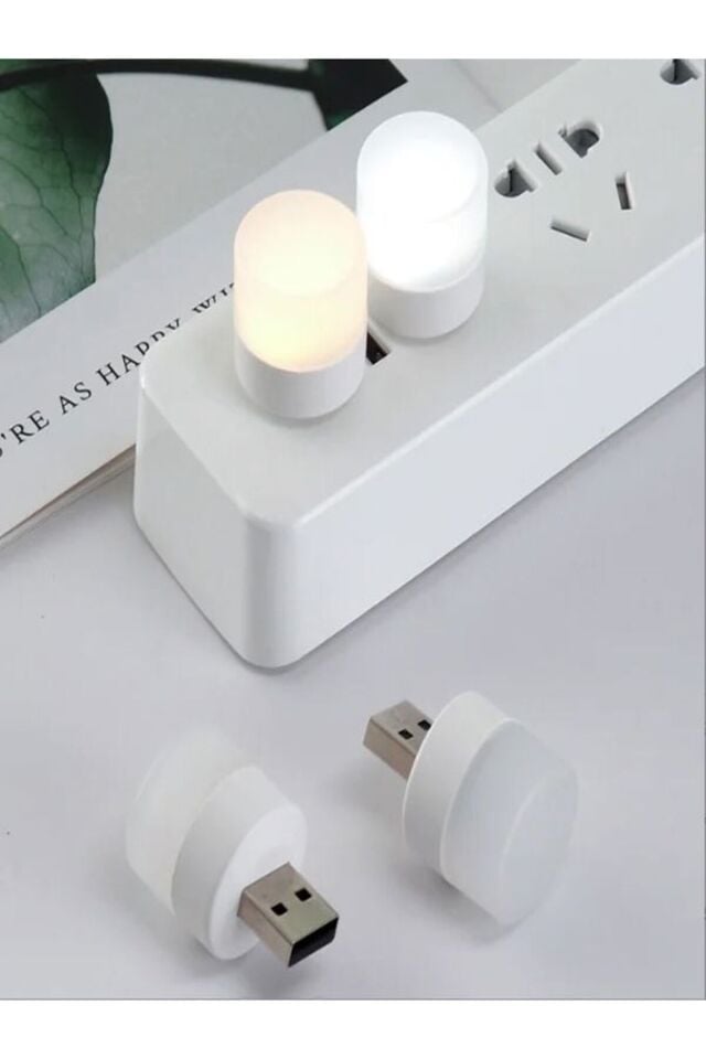4 Adet 6000k Usb Mini Led Gece Lambası – 5v-1a, 1w Ortam Aydınlatma Ve Uyku Işığı